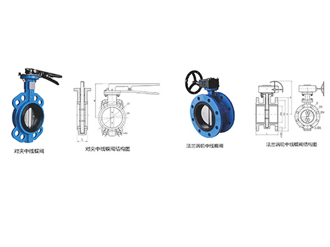 甄易涡轮蝶阀和手柄蝶阀内部结构区别