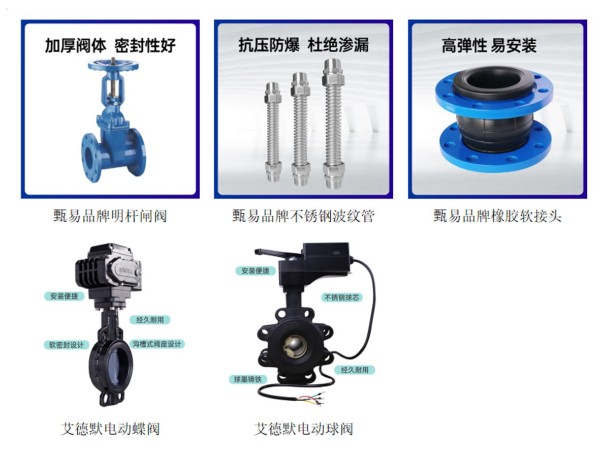 闸阀、蝶阀、球阀、橡胶软接头、不锈钢波纹管维护的技巧-艾德默阀门