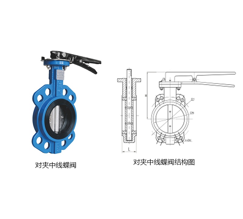 甄易对夹中线蝶阀的结构组成及优点