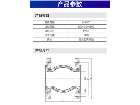 橡胶软接头工作范围与性能保障